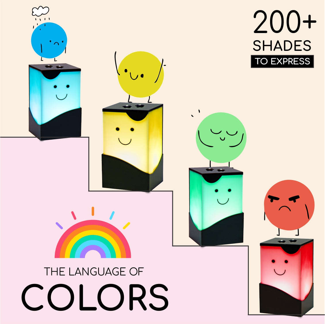 Color change in telepathy long distance lamps