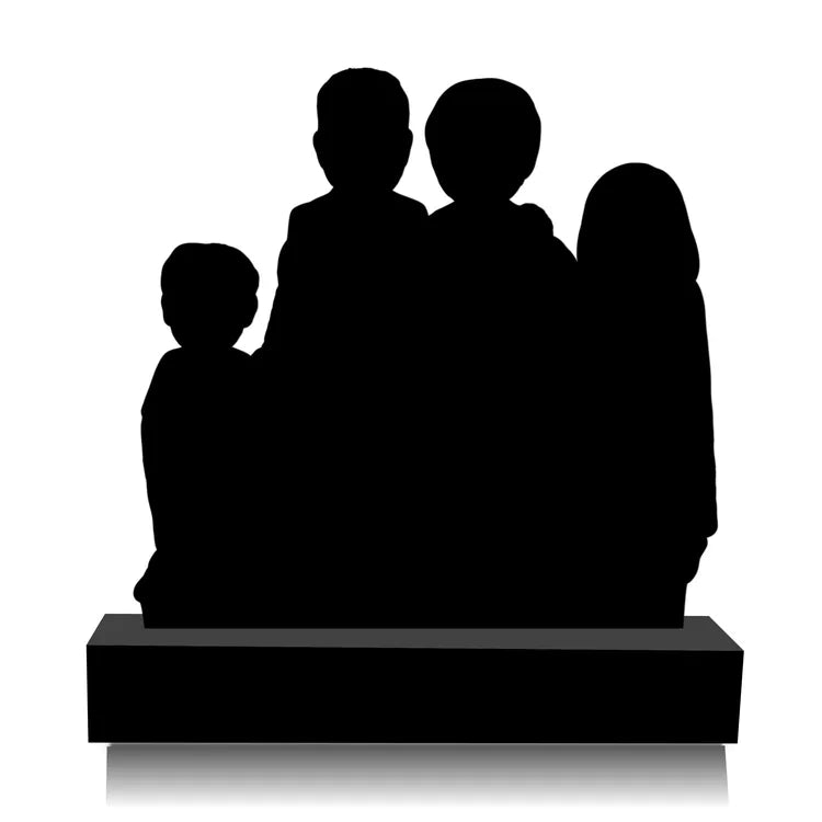 Big Family Caricature Standee – “Badi Family, Bada Drama! 😂” | Up to 7 Faces | Personalized Gift | Acrylic + MDF | 7x6x2 inch