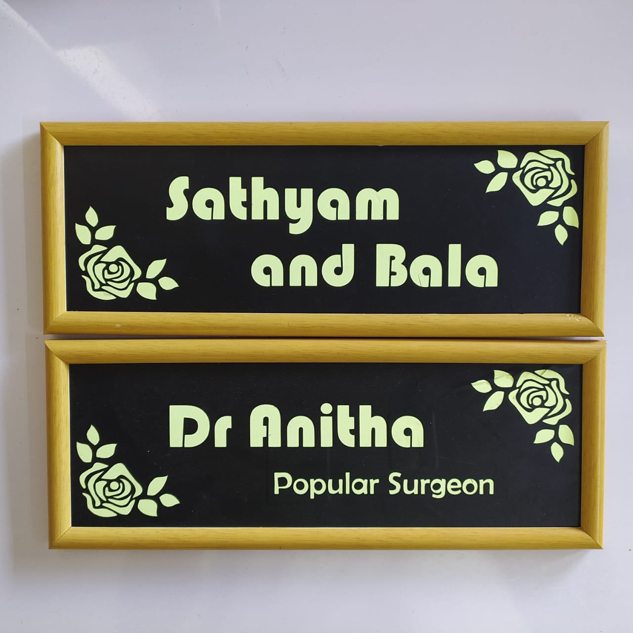 night name plate