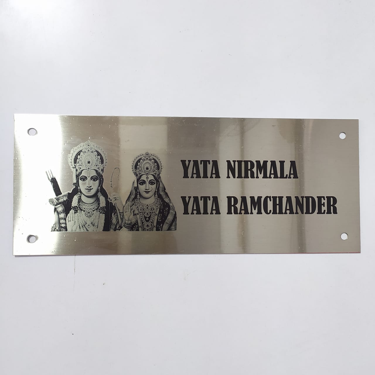 Nirvana metal name plate