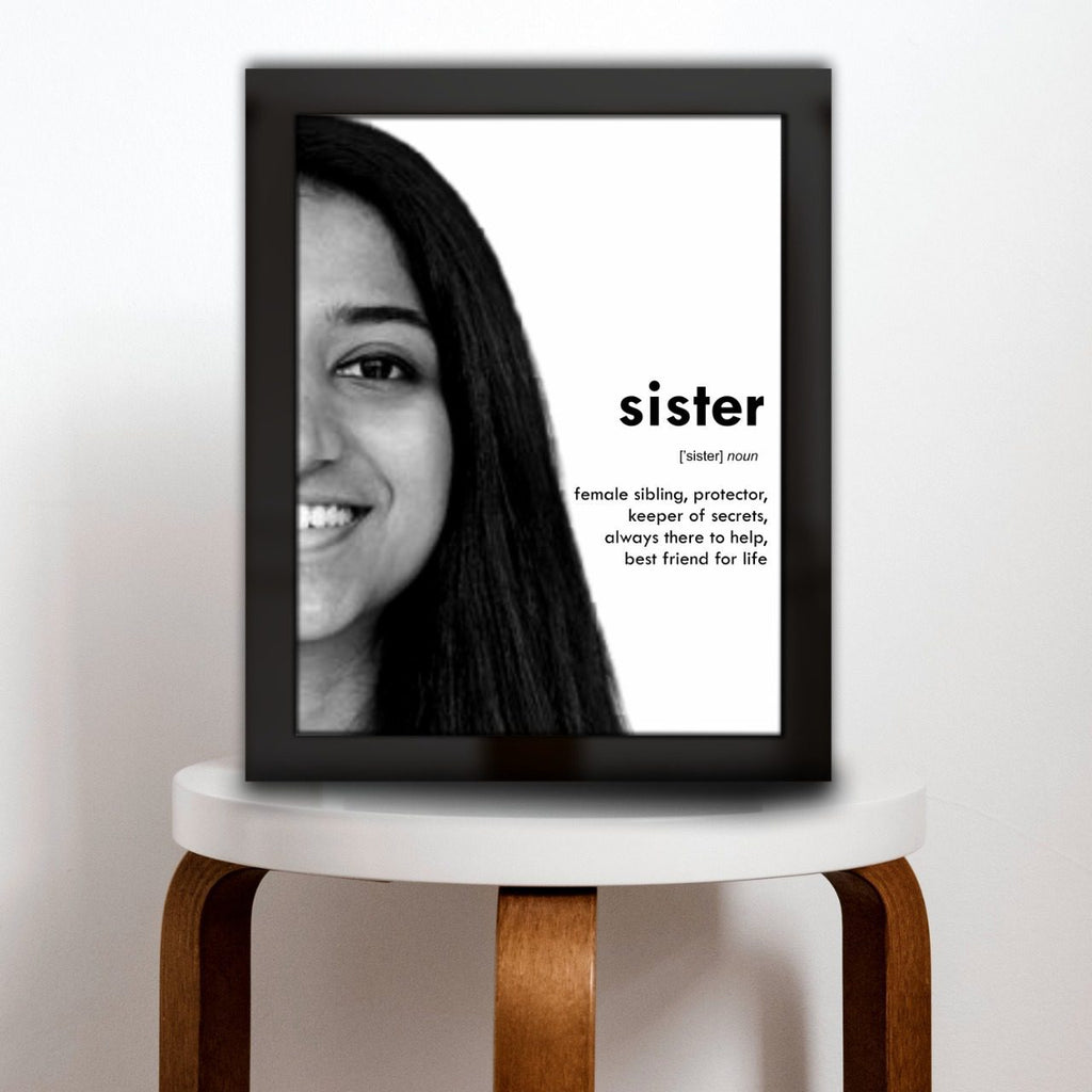 Sister – Definition photo frame