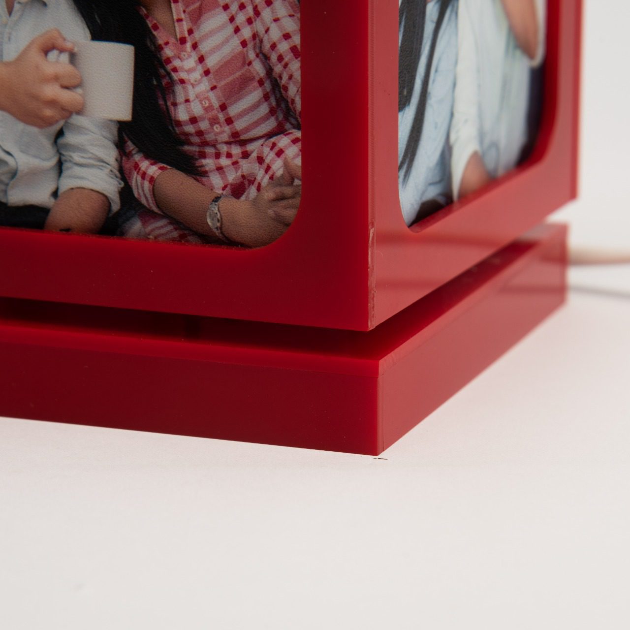 Anniversary Gift - Red Rotating Photo Lamp