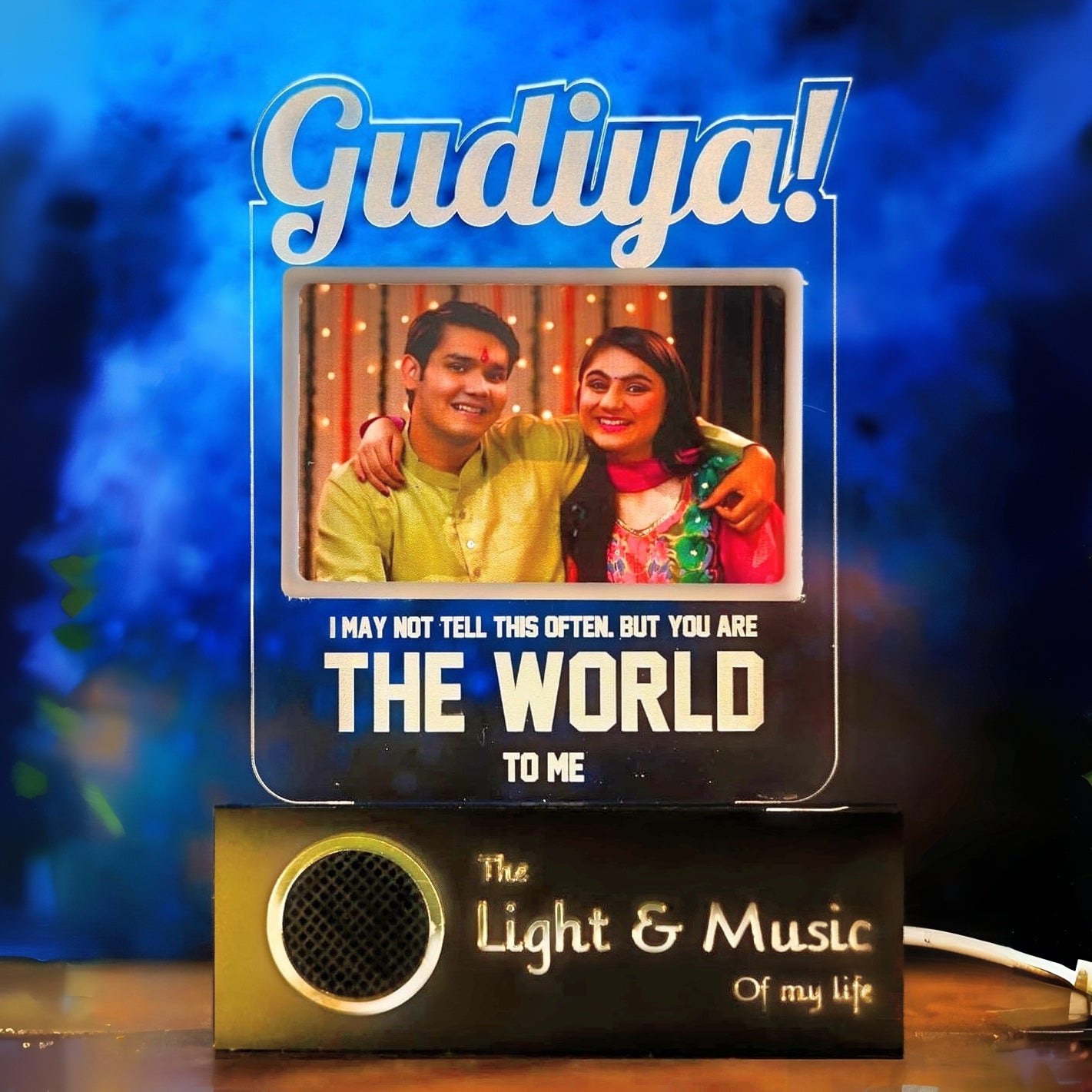 Gudiya: Personalized Sister's Photo Lamp