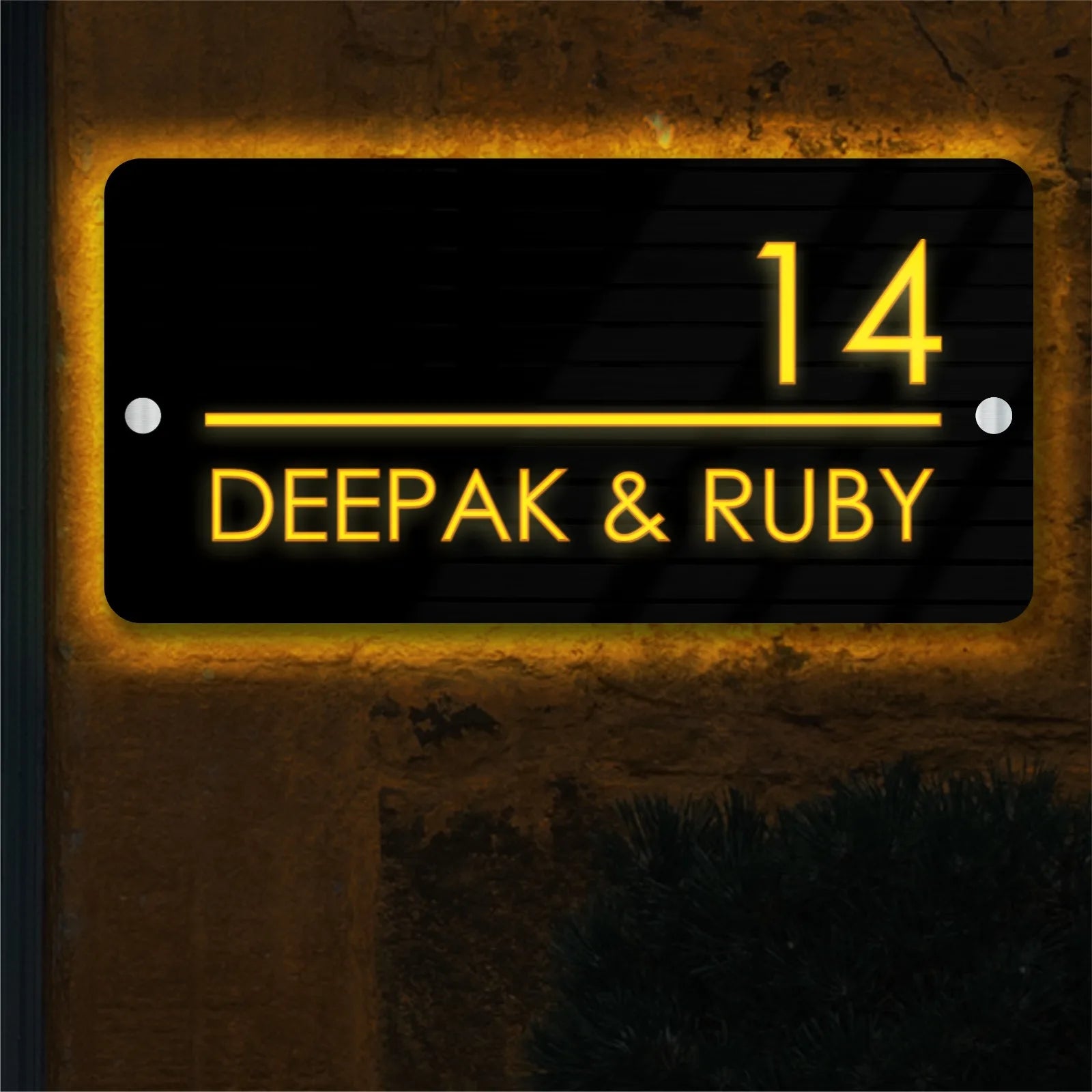 Reflections – Home name plate