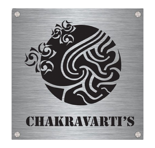 Sunburst Floral" Steel Name Plate