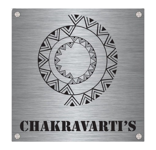 Mandala Chakra - Steel Name Plate - 8x8 inch