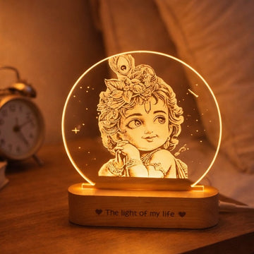 Bal Gopal - Krishna Photo Lamp