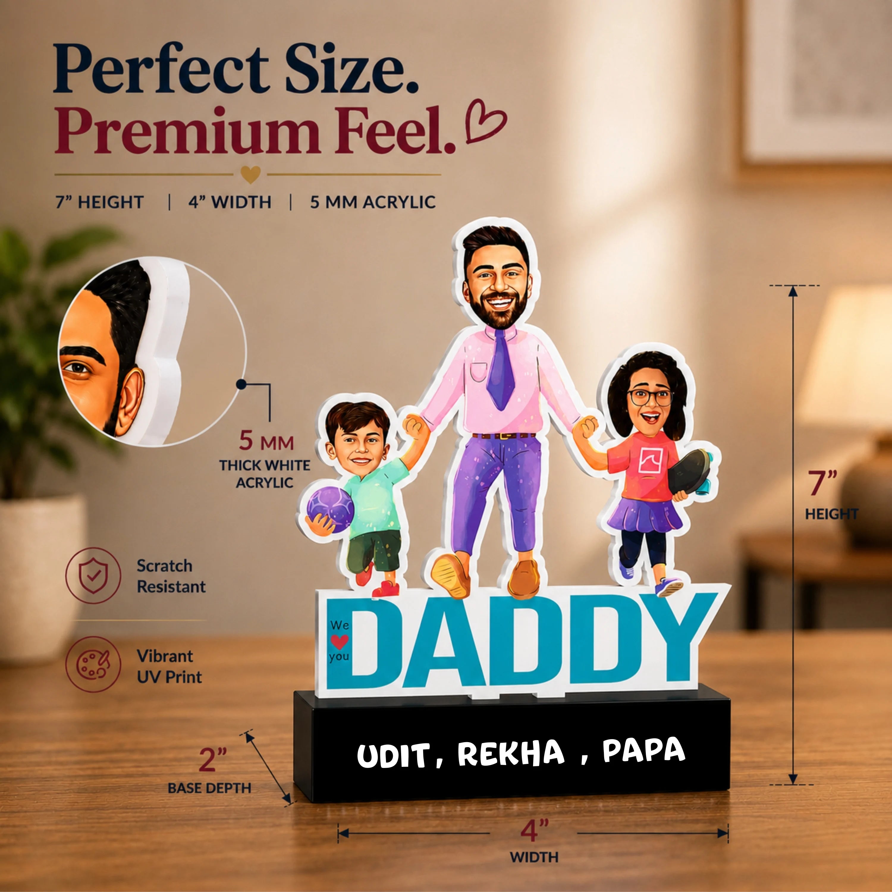 Dad & Co. Super Fun Caricature: A Joyful Gift for Dad!