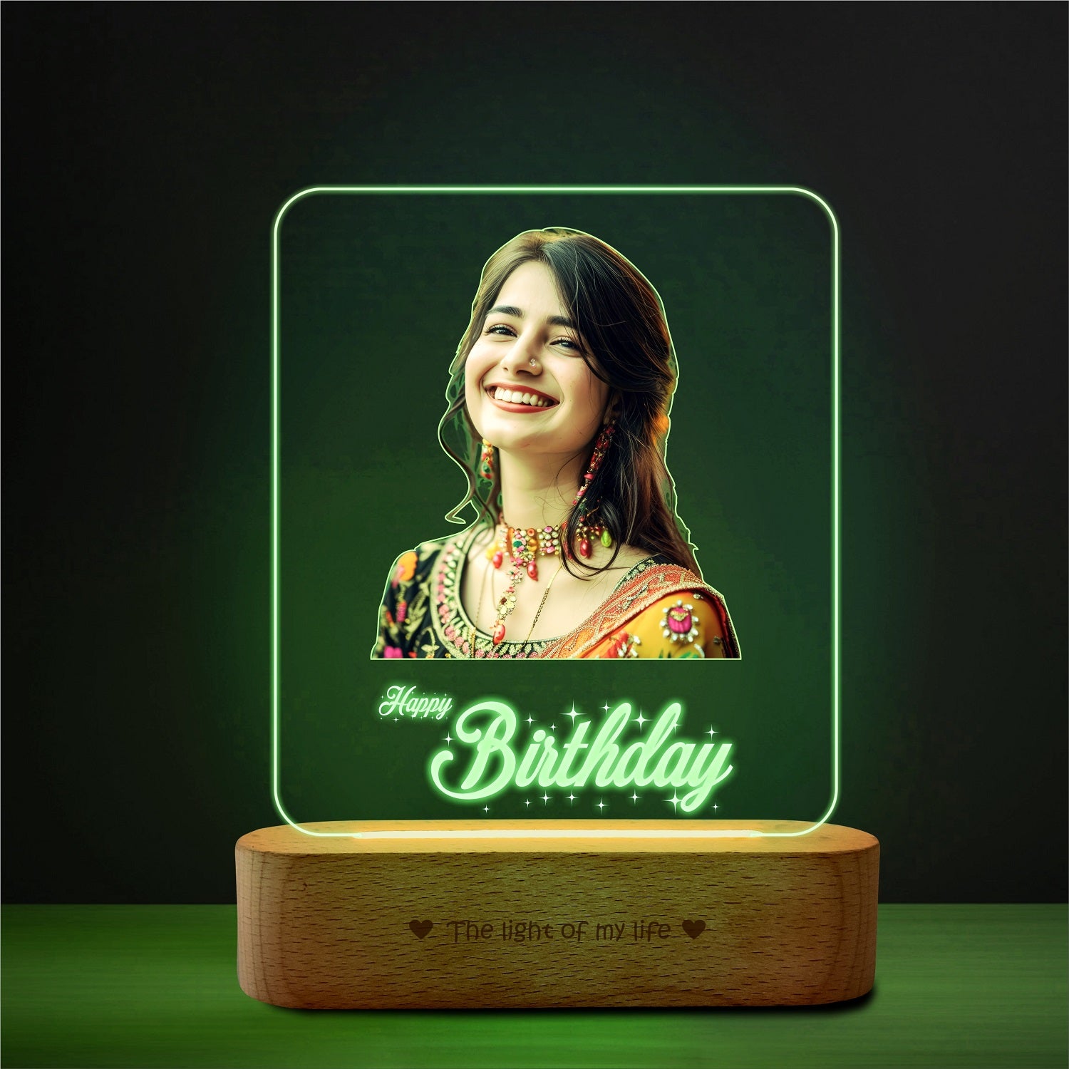 B'day Bliss Photo Lamp - Personalized Gift For Birthdays