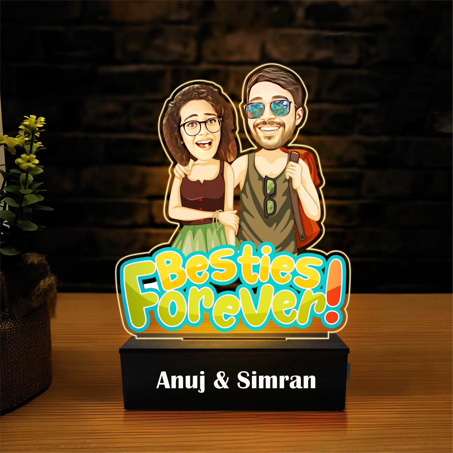 Besties Caricature - Friendship Day Gift