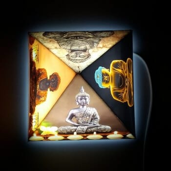 Gautam Buddha Pyramid Lamp