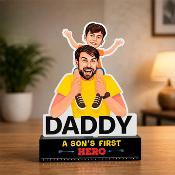Caricature Personalized Gifts for Papa | Cool Customized Funny Birthday Gifts for Men from Wife, Gifts for Grandpa