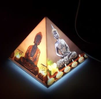 Gautam Buddha Pyramid Lamp