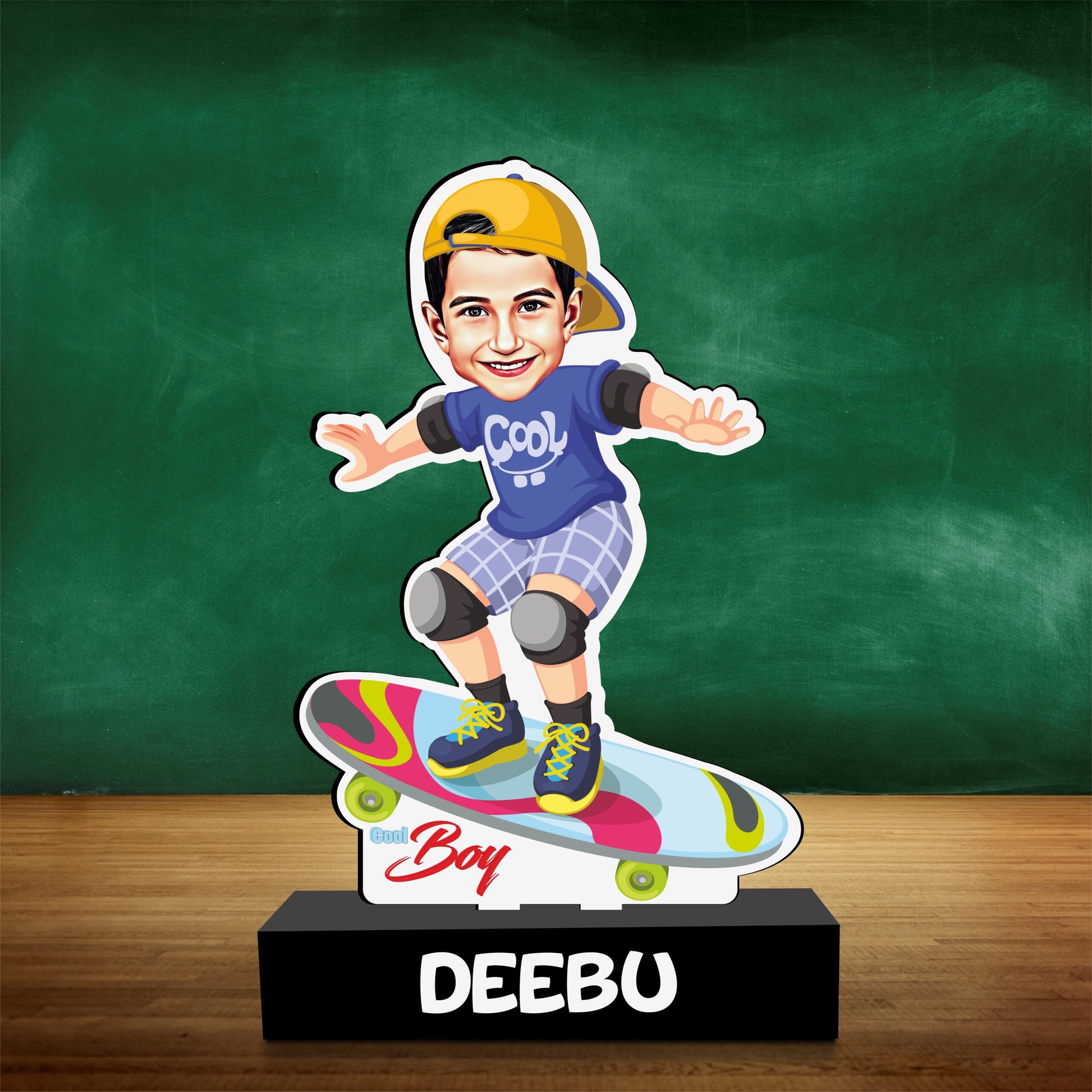 Cool Skater Boy Caricature Cutout Standee