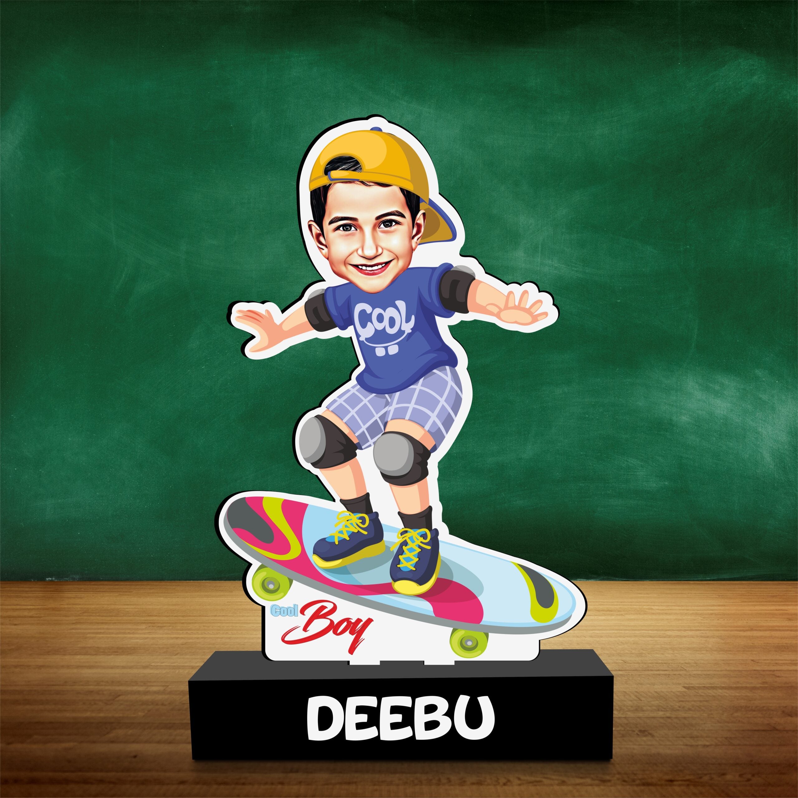Cool Skater Boy Caricature Cutout Standee