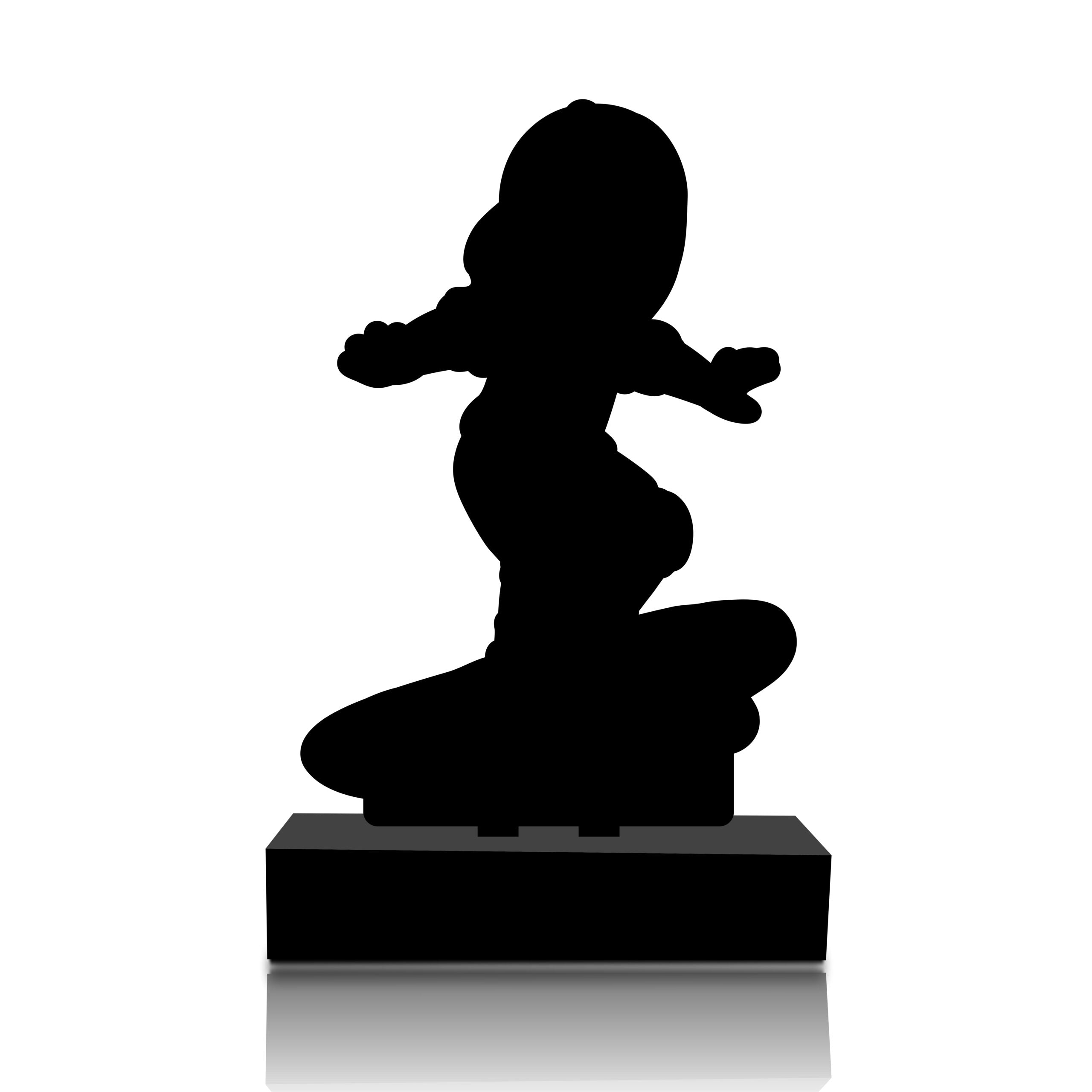 Cool Skater Boy Caricature Cutout Standee