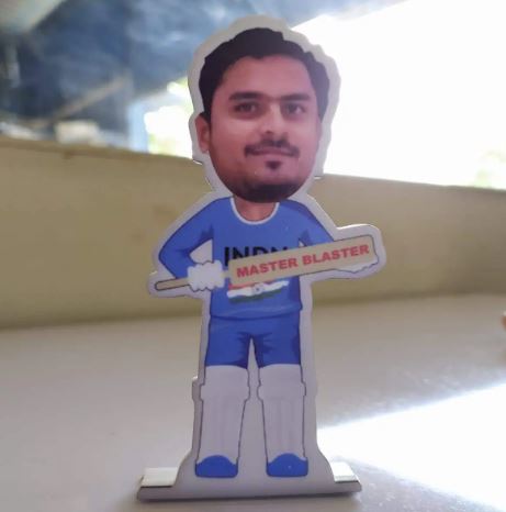 The Next Tendulkar - Cricket Caricature Standee