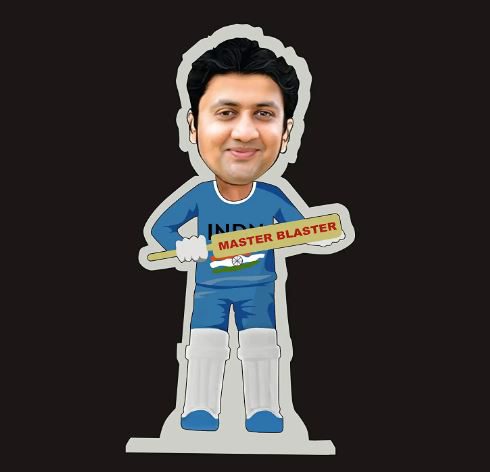 The Next Tendulkar - Cricket Caricature Standee