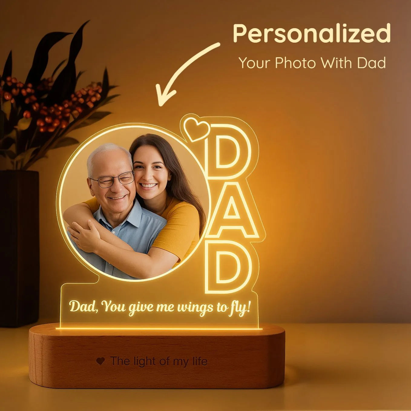 customized lamp for fathers day gift