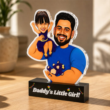 Daddy's Little Girl: Caricature Gift For Daddy