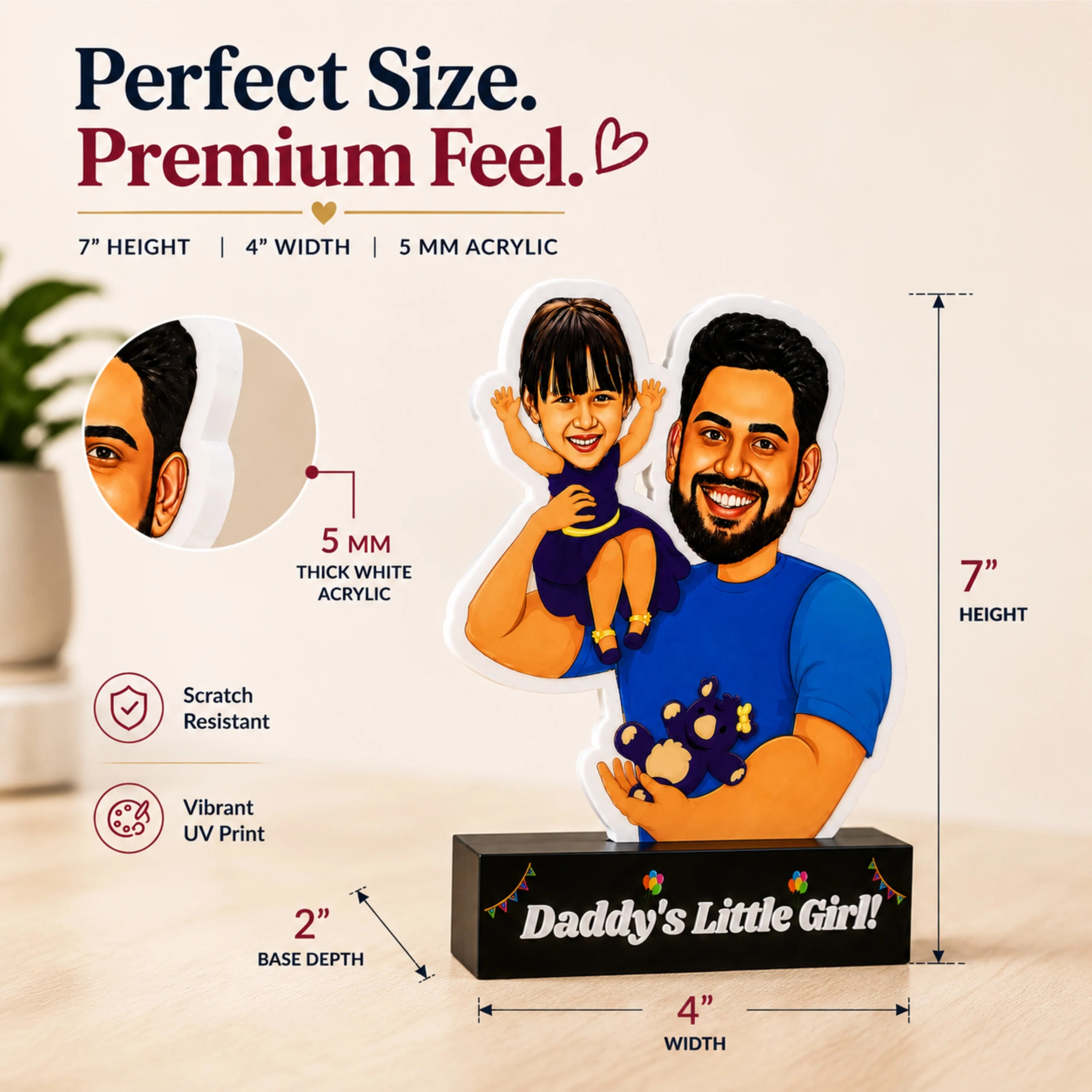 Daddy's Little Girl: Caricature Gift For Daddy