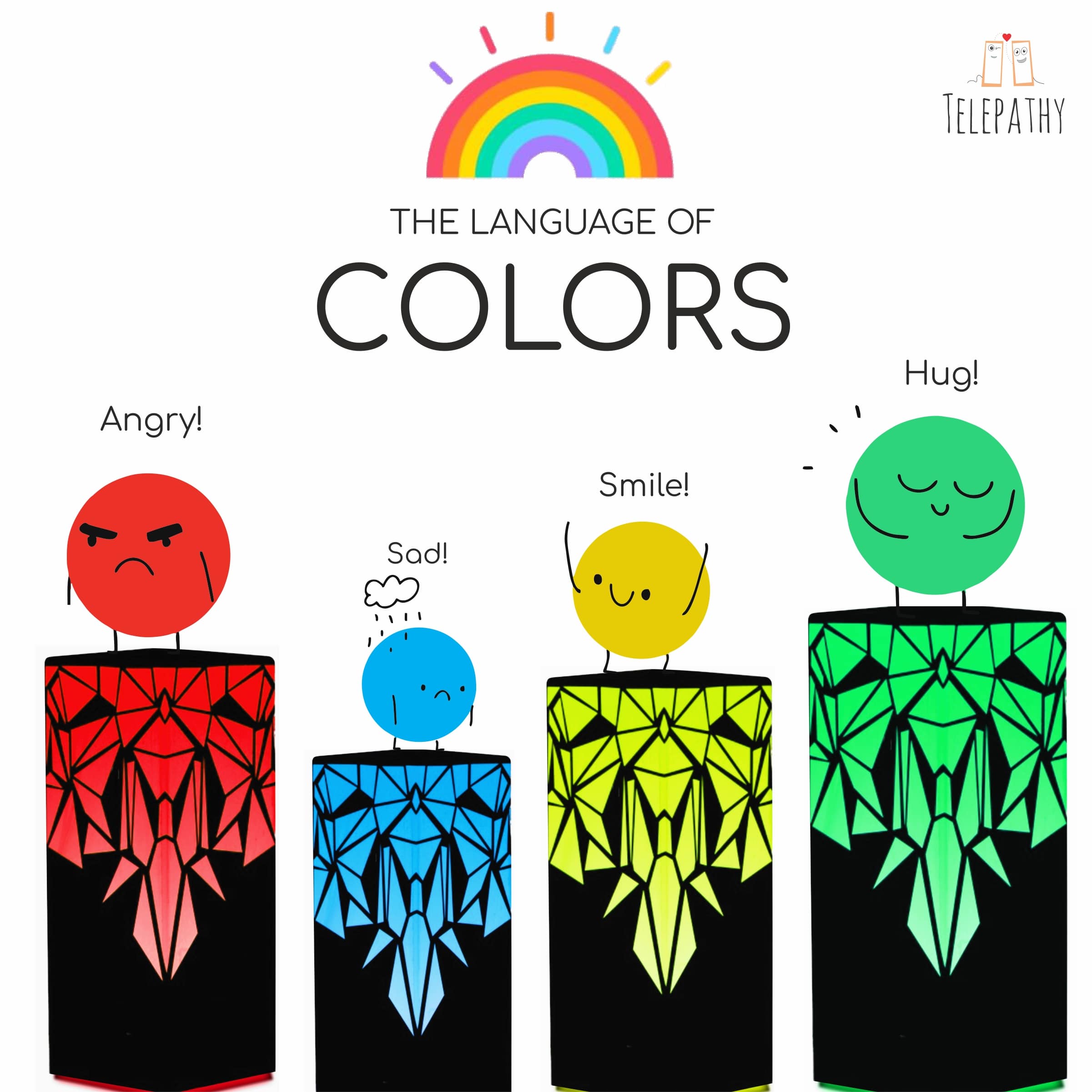 Telepathy - Raining Diamonds (Set of 2 Lamps)