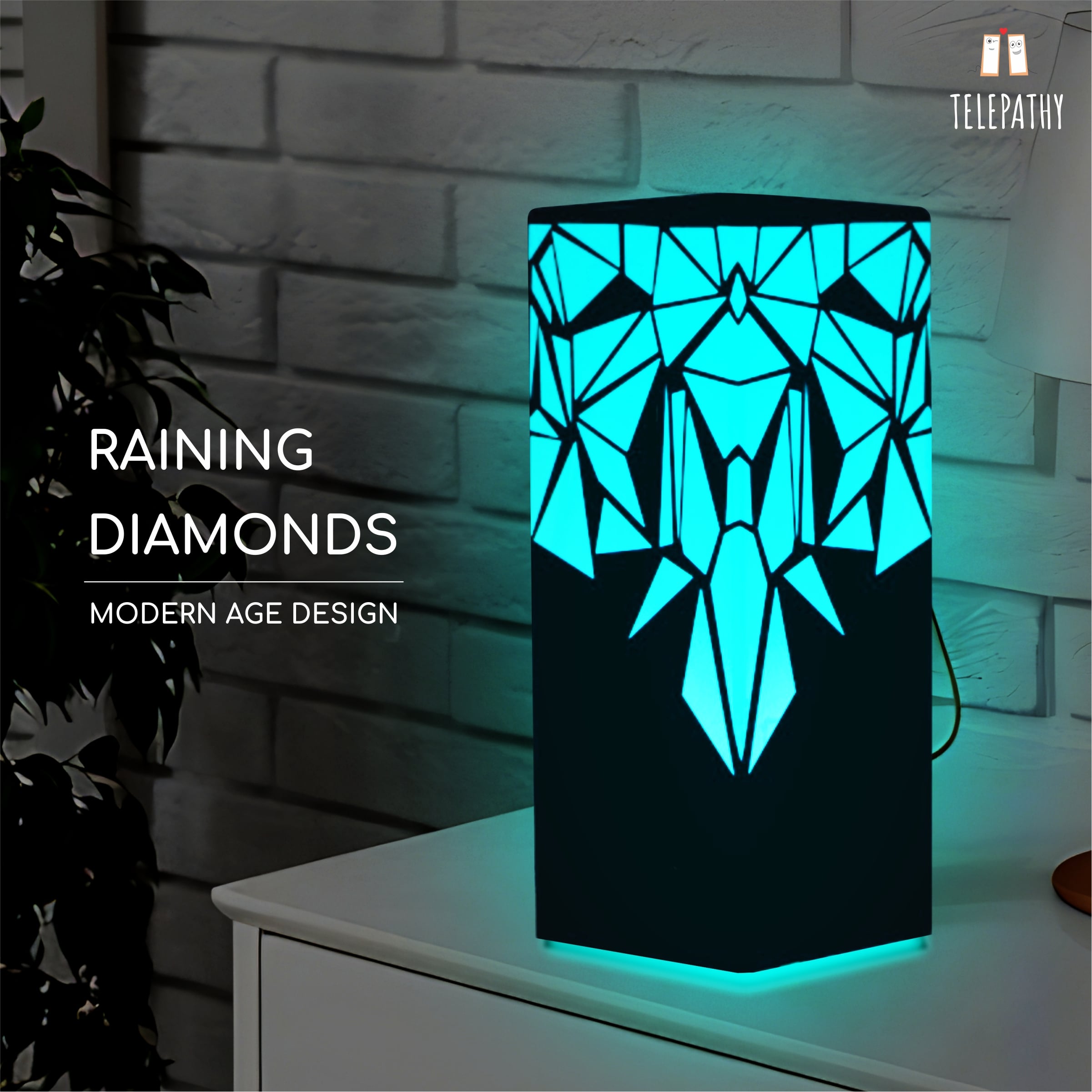 Telepathy - Raining Diamonds (Set of 2 Lamps)