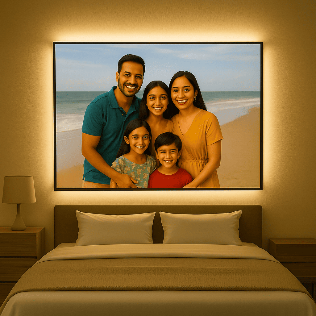 Acrylic Photo Frame for Wall – Frameless Glass-Like Premium Display | Modern Wall Mounted Family & Portrait Photo Frame