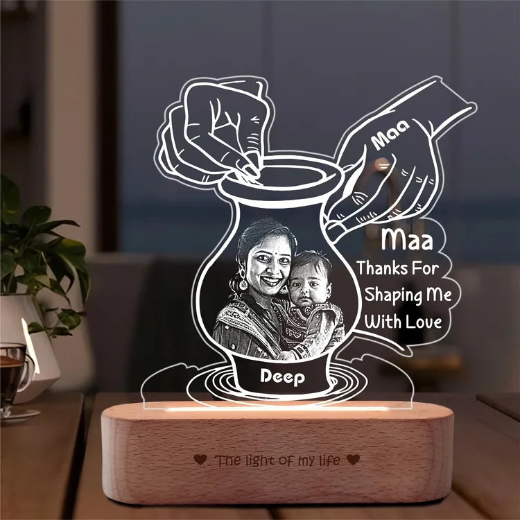 Mother’s Day Keepsake – Personalized Pottery-Themed Gift with Photo