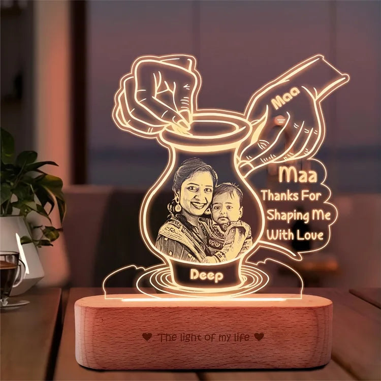 Mother’s Day Keepsake – Personalized Pottery-Themed Gift with Photo