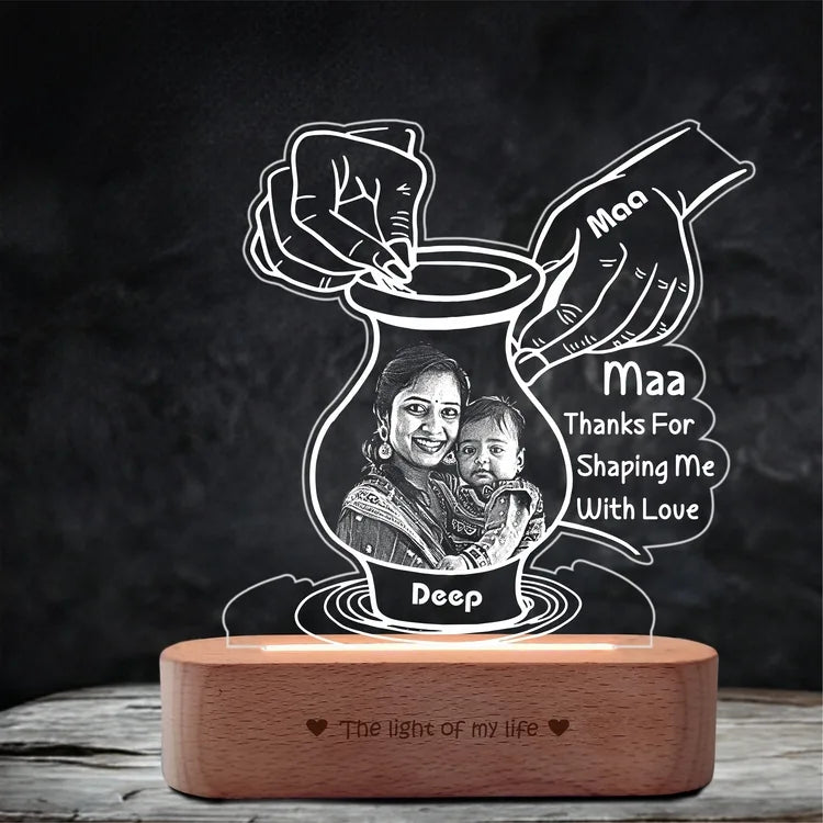 Mother’s Day Keepsake – Personalized Pottery-Themed Gift with Photo