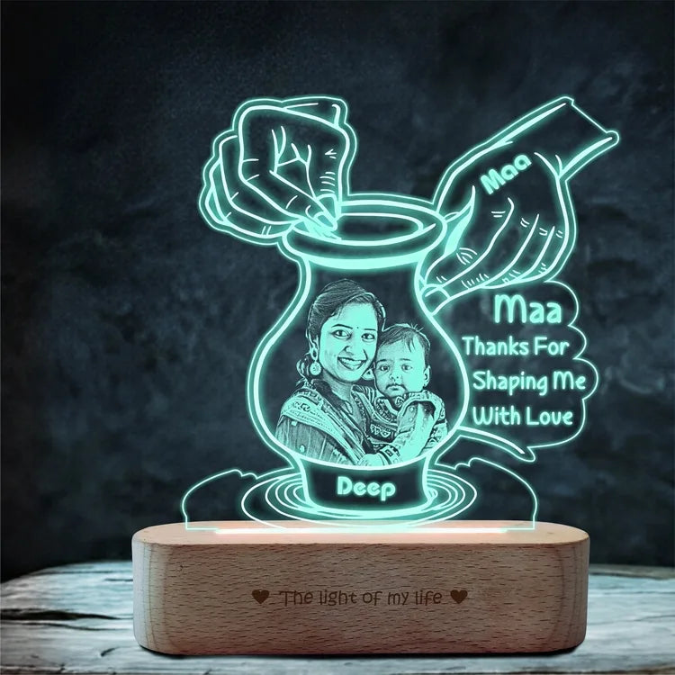 Mother’s Day Keepsake – Personalized Pottery-Themed Gift with Photo