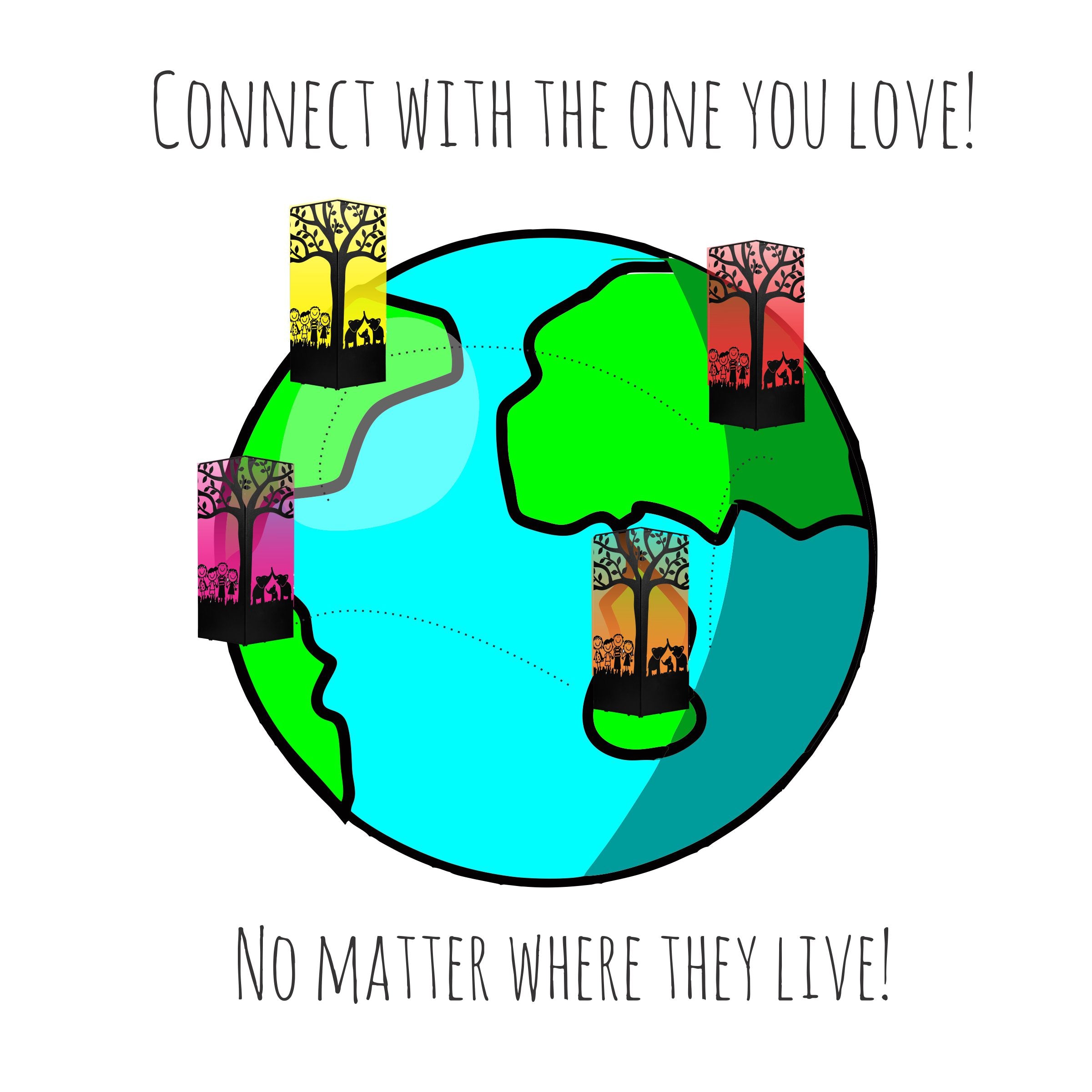 Telepathy Table Lamp - Raining Diamonds