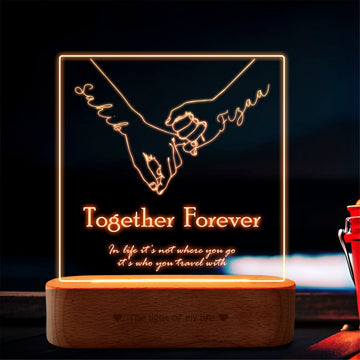 Eternal Companion Personalized Names Lamp