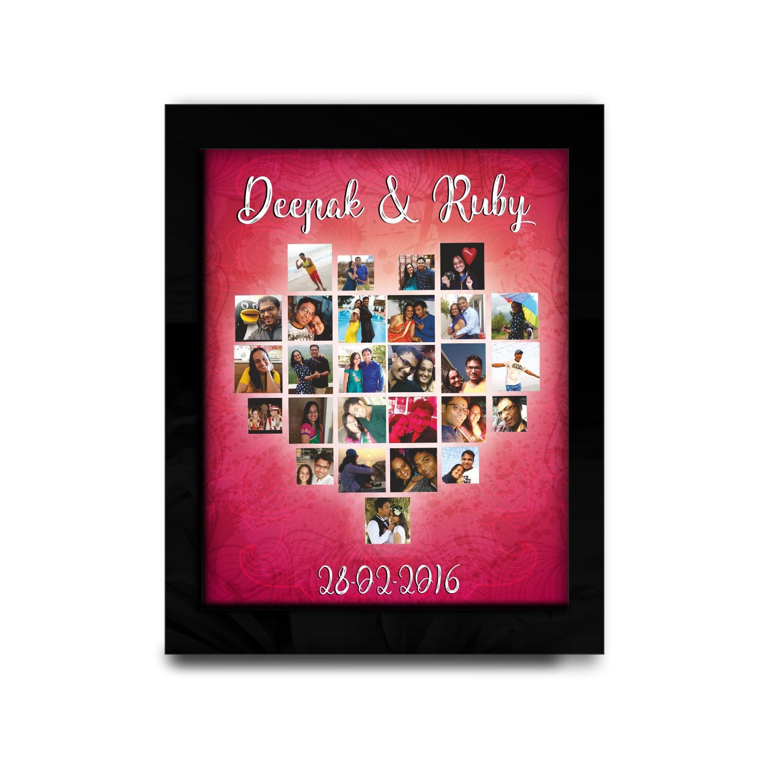 Heart full - Framed Photo Collage