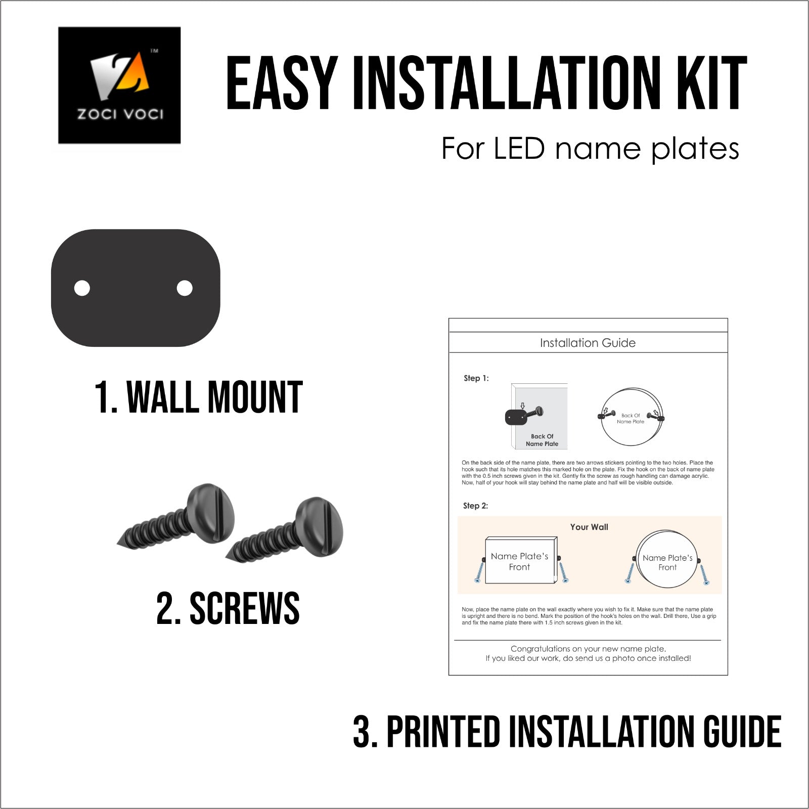 Infinity Radiance - Round LED Name Plate