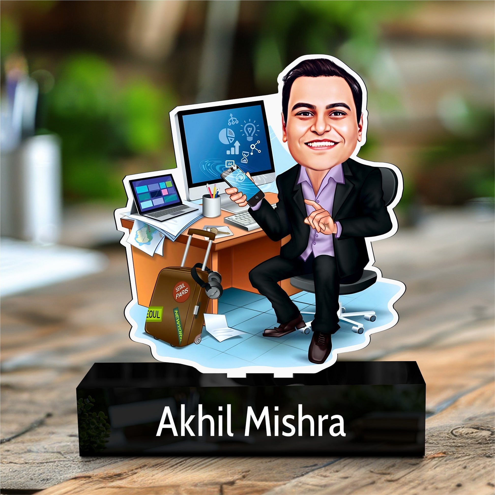 Toony Caricature Standee Unique Corporate Gift for IT Employees & Boss