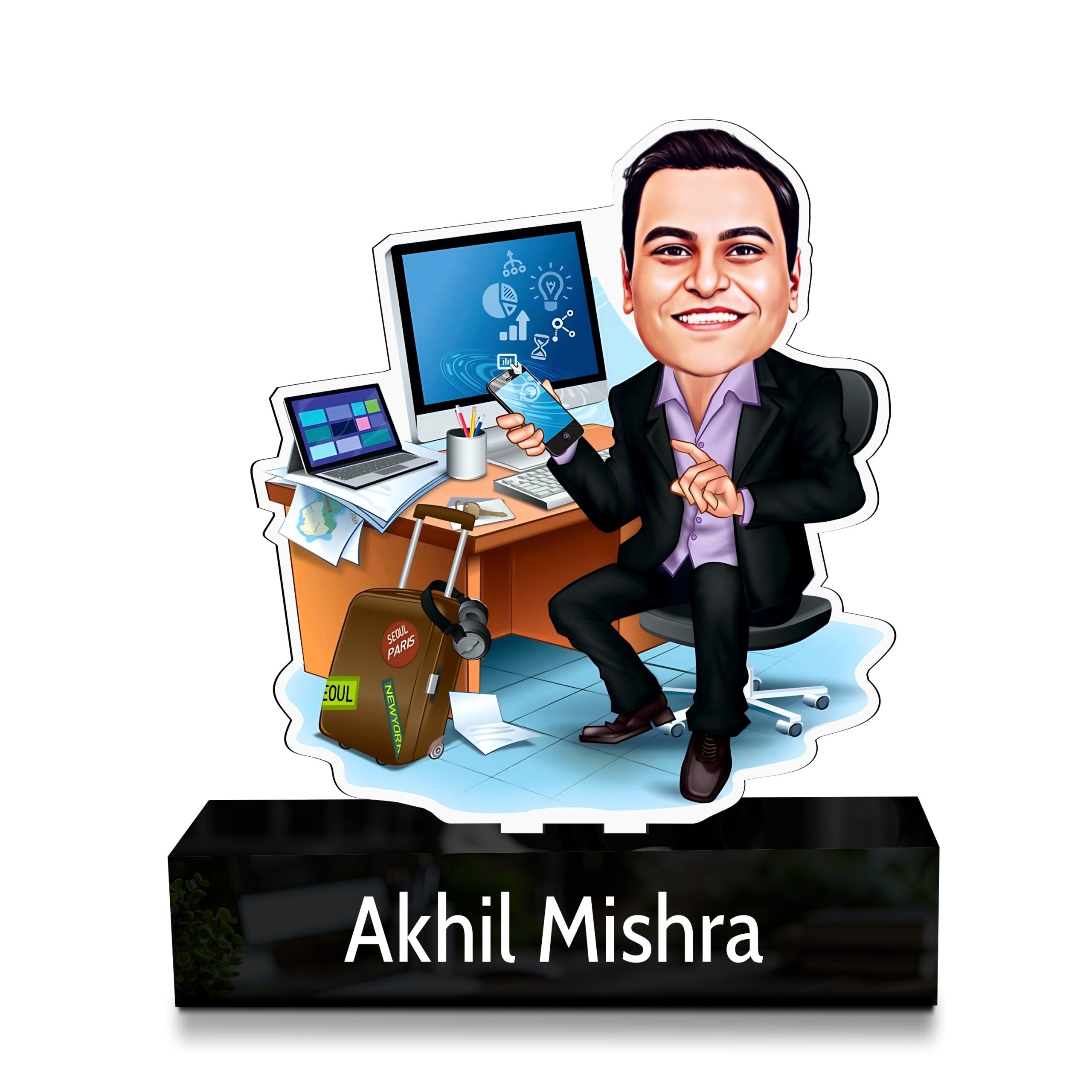 Toony Caricature Standee Unique Corporate Gift for IT Employees & Boss