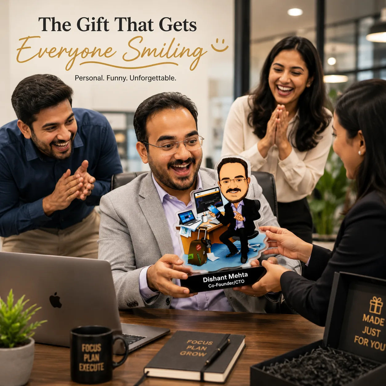 Toony Caricature Standee Unique Corporate Gift for IT Employees & Boss