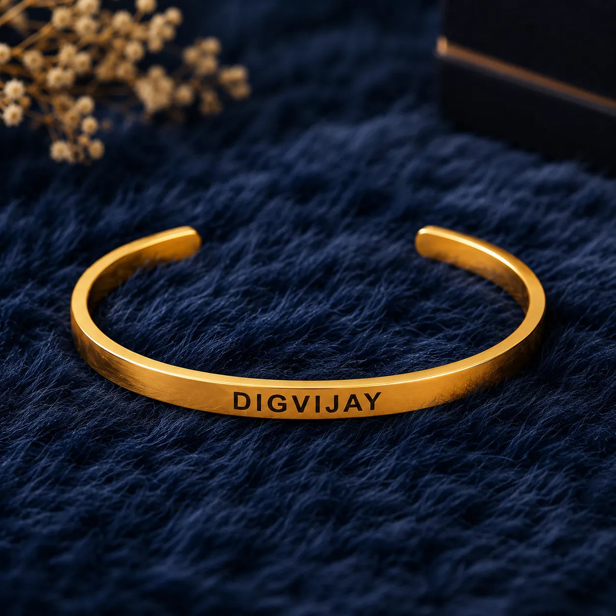 Legacy- Personalized Name Kada for Men | Custom Engraved Stainless Steel Bracelet | Waterproof | Gift for Boyfriend, Husband, Brother & Dad