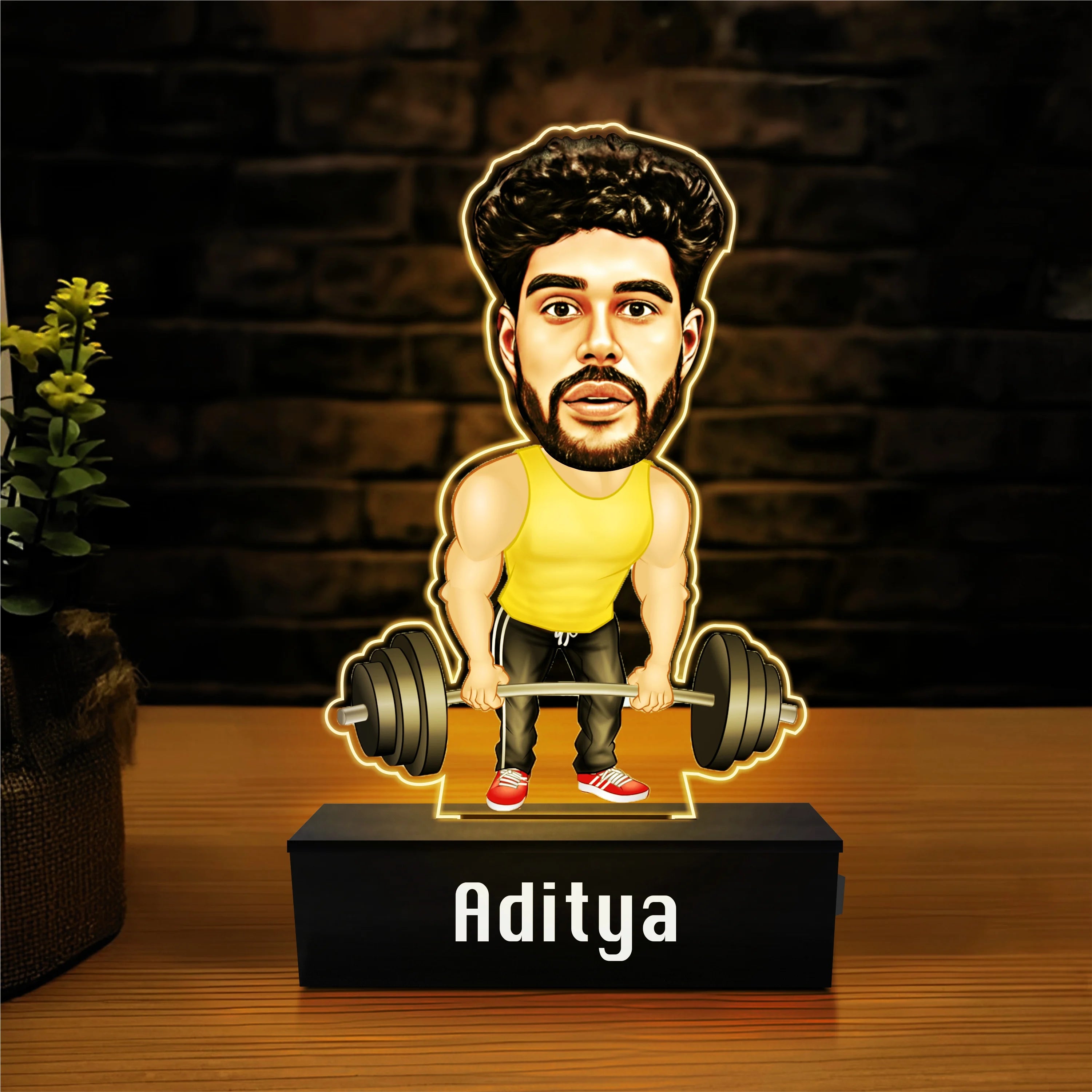 Gift for Fitness freak - Personalized Gym caricature