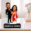 Dashing couple caricature gift