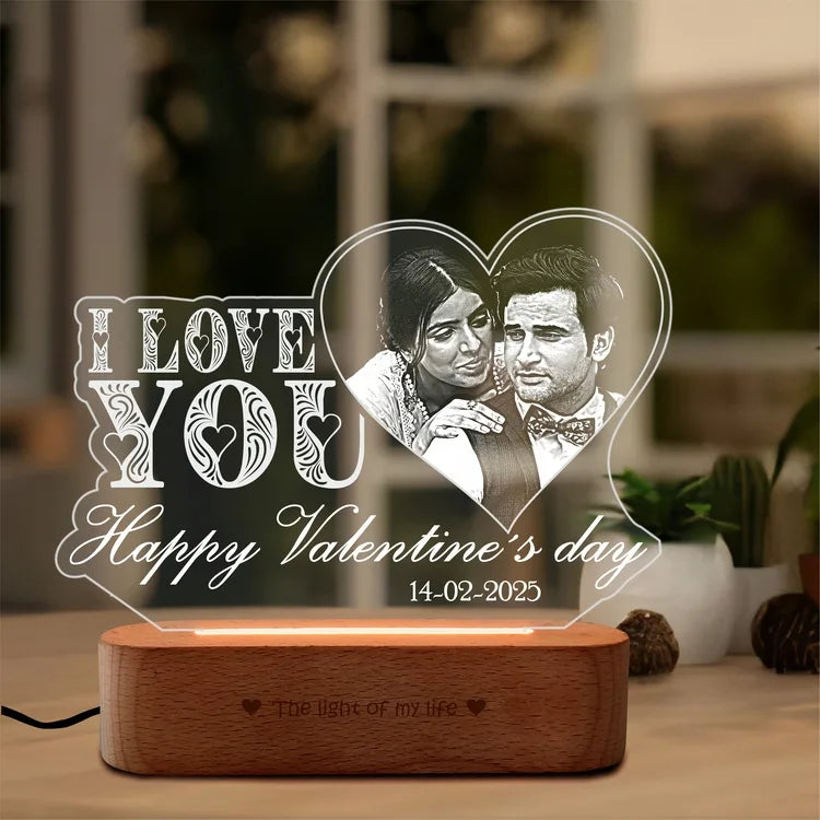 Personalized LED Lamp for Couples