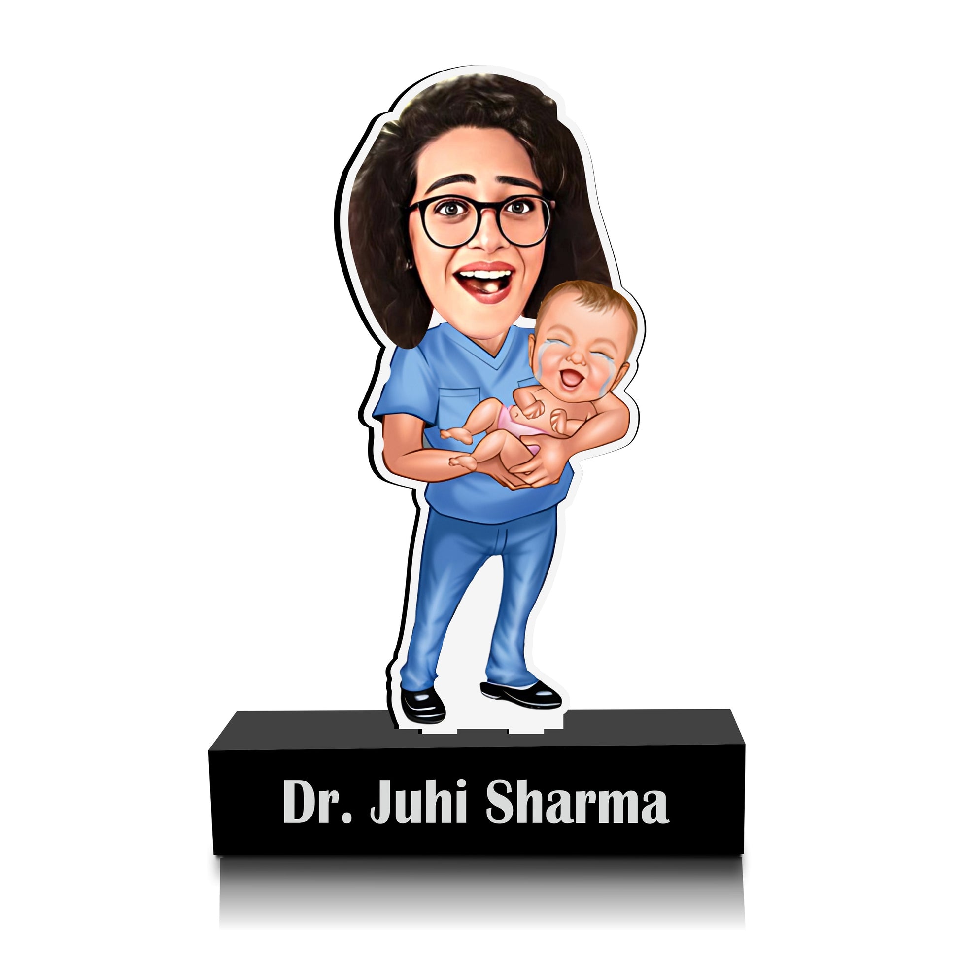 Pediatrician's Caricature Keepsake - Perfect Gift for Pediatricians