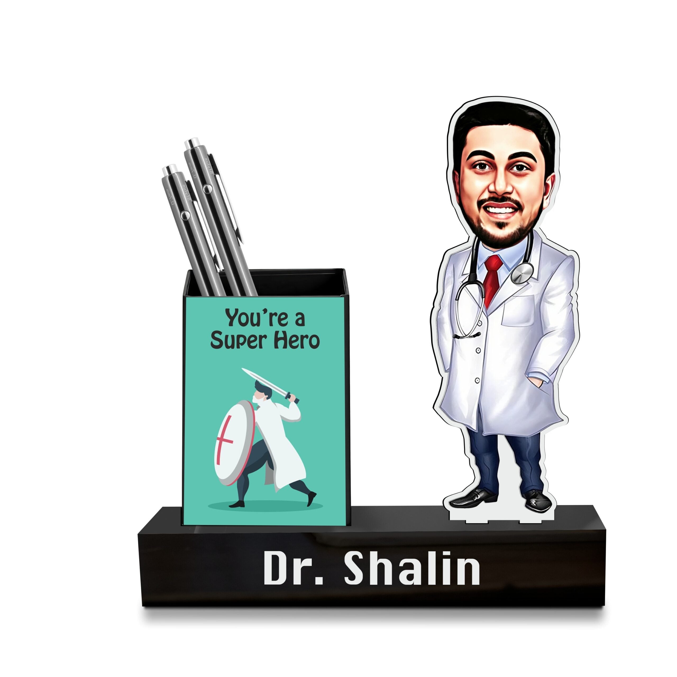 Gift for Doctor - Caricature Standee With Pen Stand