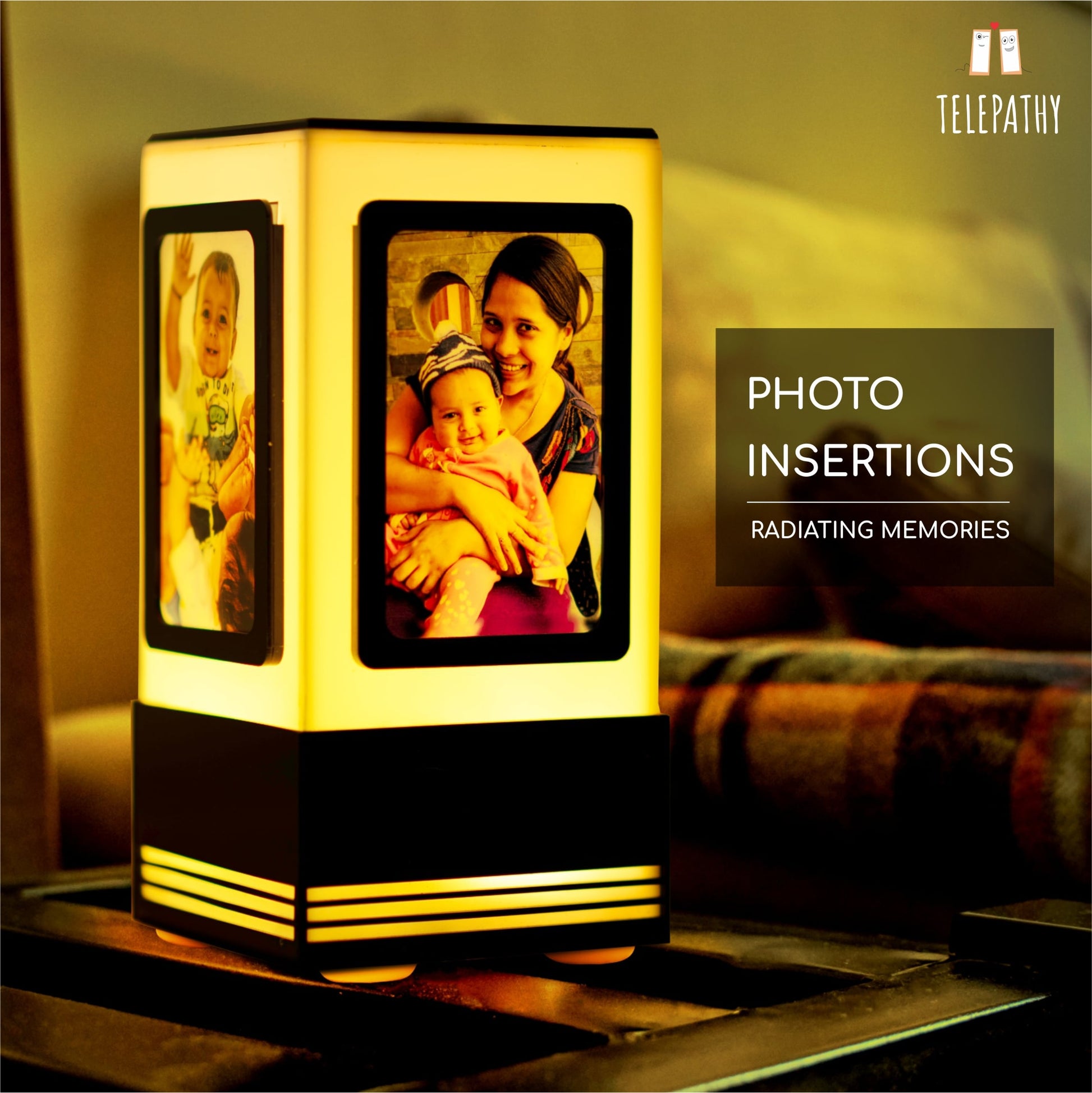 Telepathy – Internet Connected Lamps with Photos – Set of 2 Lamps