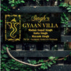 Glorious Ganesha LED name plate