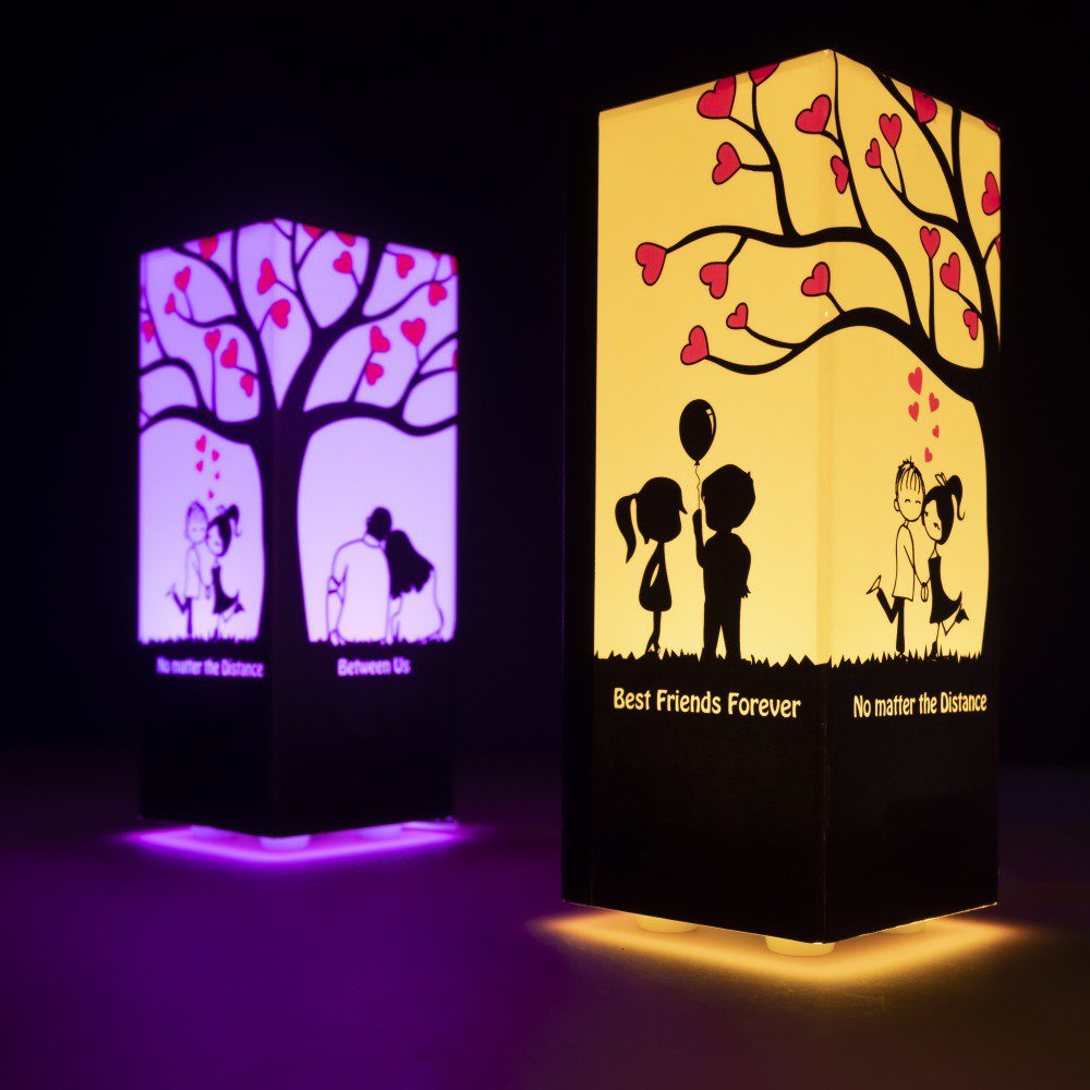 Friendship Lamps with Personalized Captions - Telepathy
