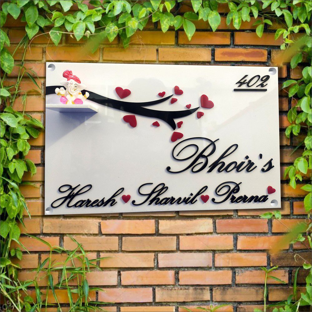 Ganesha Blessings Name plate