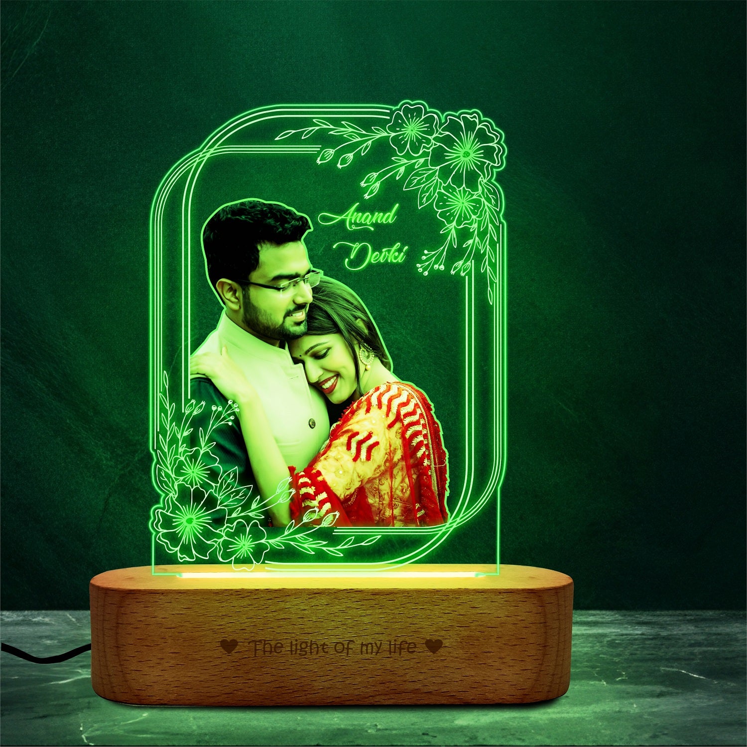 Precious Memories - Engraved Acrylic Photo Lamp